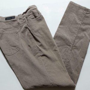 Calvin Klein Jeans Fine Corduroy Straight Leg Tan sz 12 Women's
